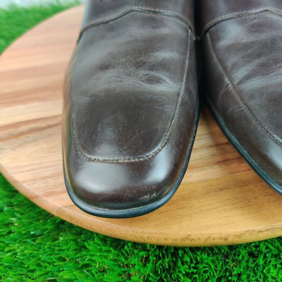 To Boot New York Adam Derrick Dark Brown Penny Loafers Leather Italy Men’s 9.5 main image 4